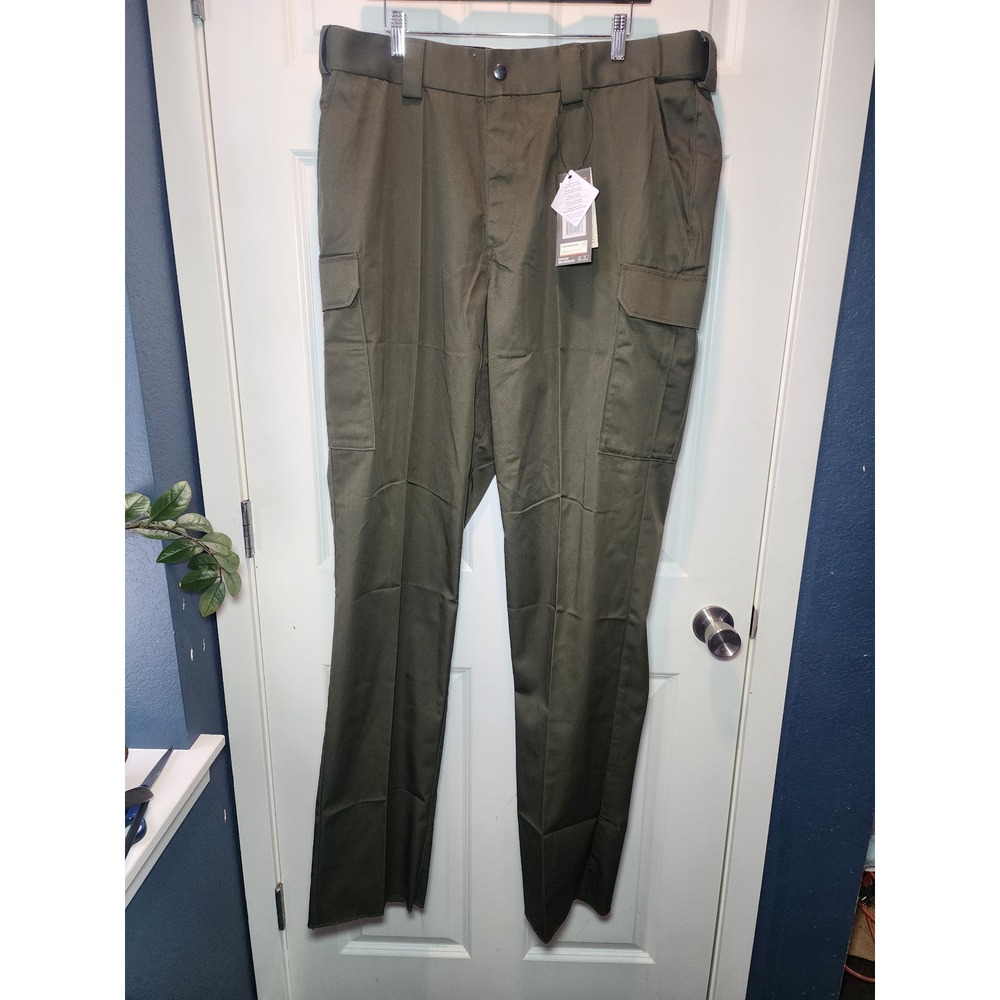 5.11 Tactical PDU B-Class Twill Pants Mens 40 Unhemmed Olive Green Straight Fit